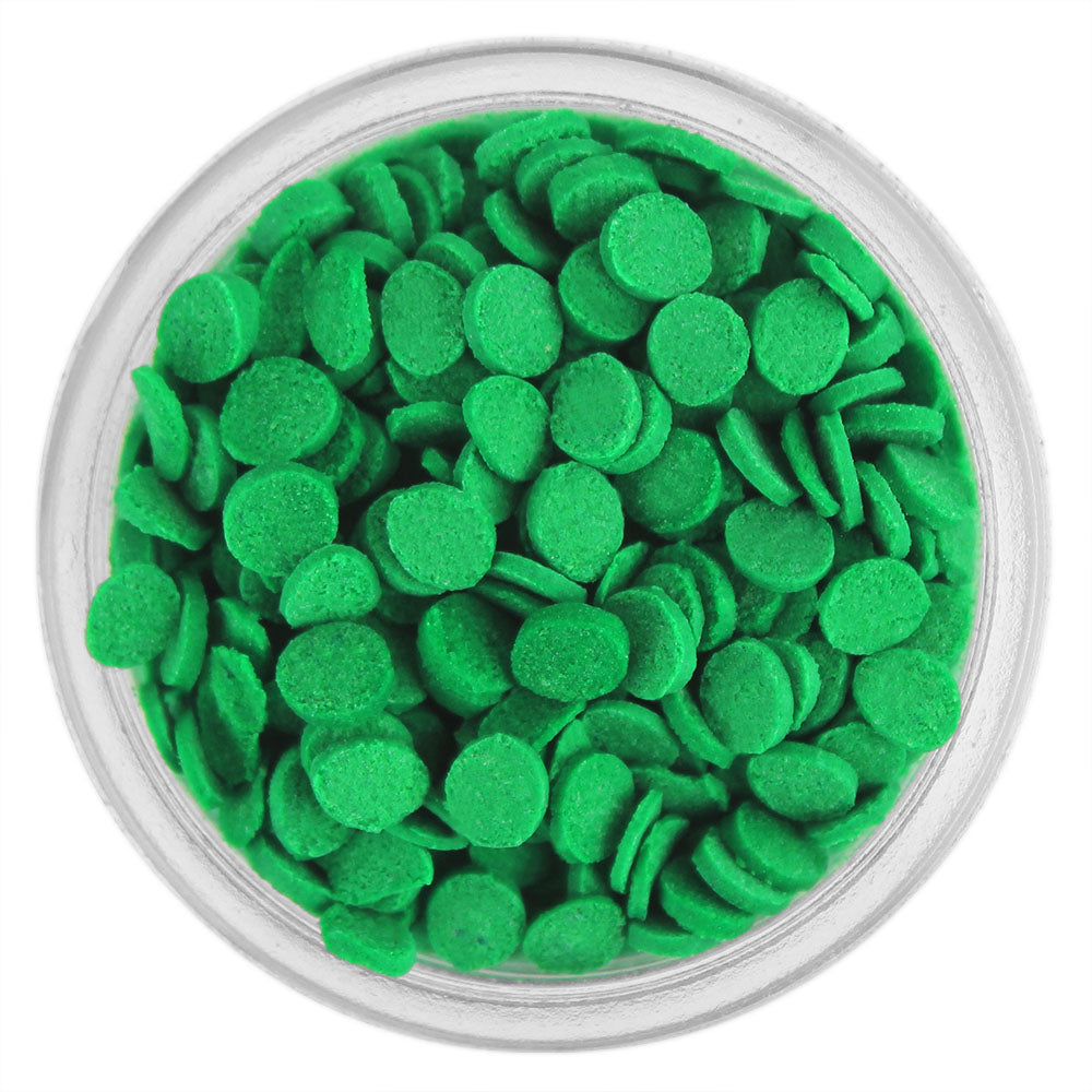 Green Mini Confetti Dot Sprinkles