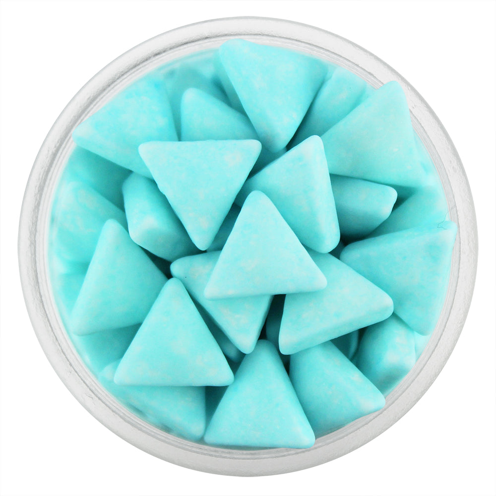 Light Blue Matte Triangle Candy Sprinkles