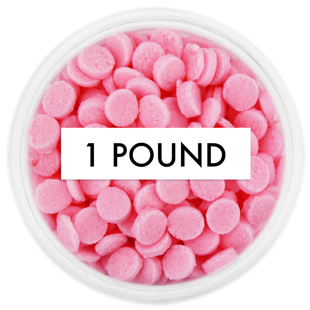 Light Coral Pink Confetti Dot Sprinkles 1 LB