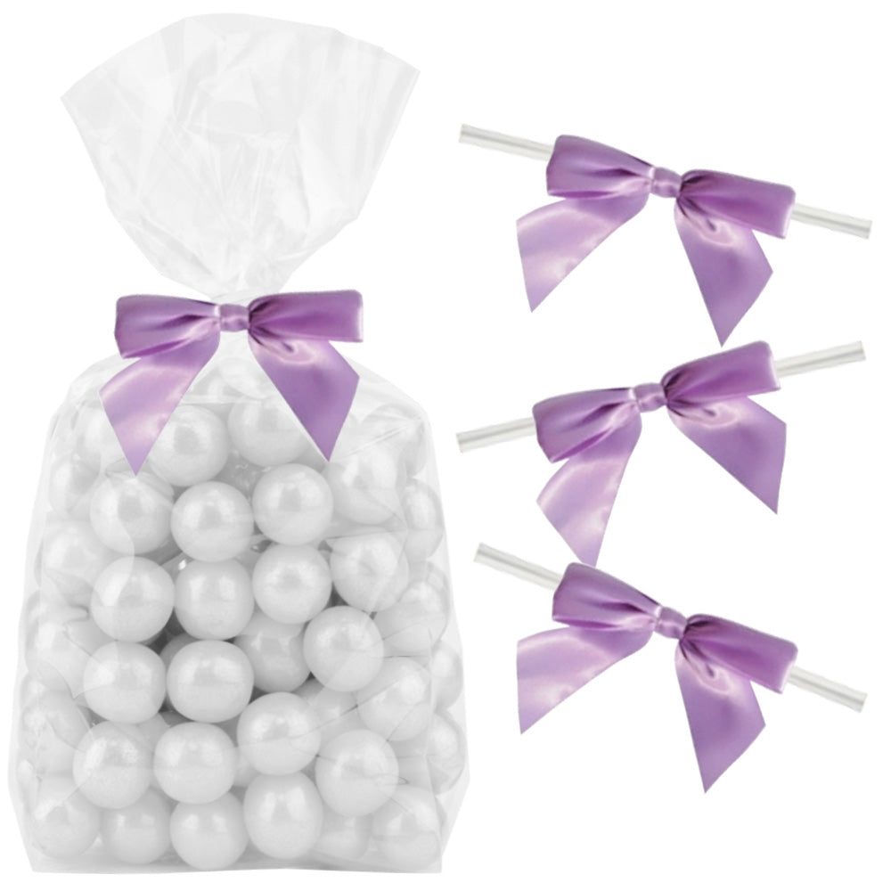 Light Purple Twist Tie Bows