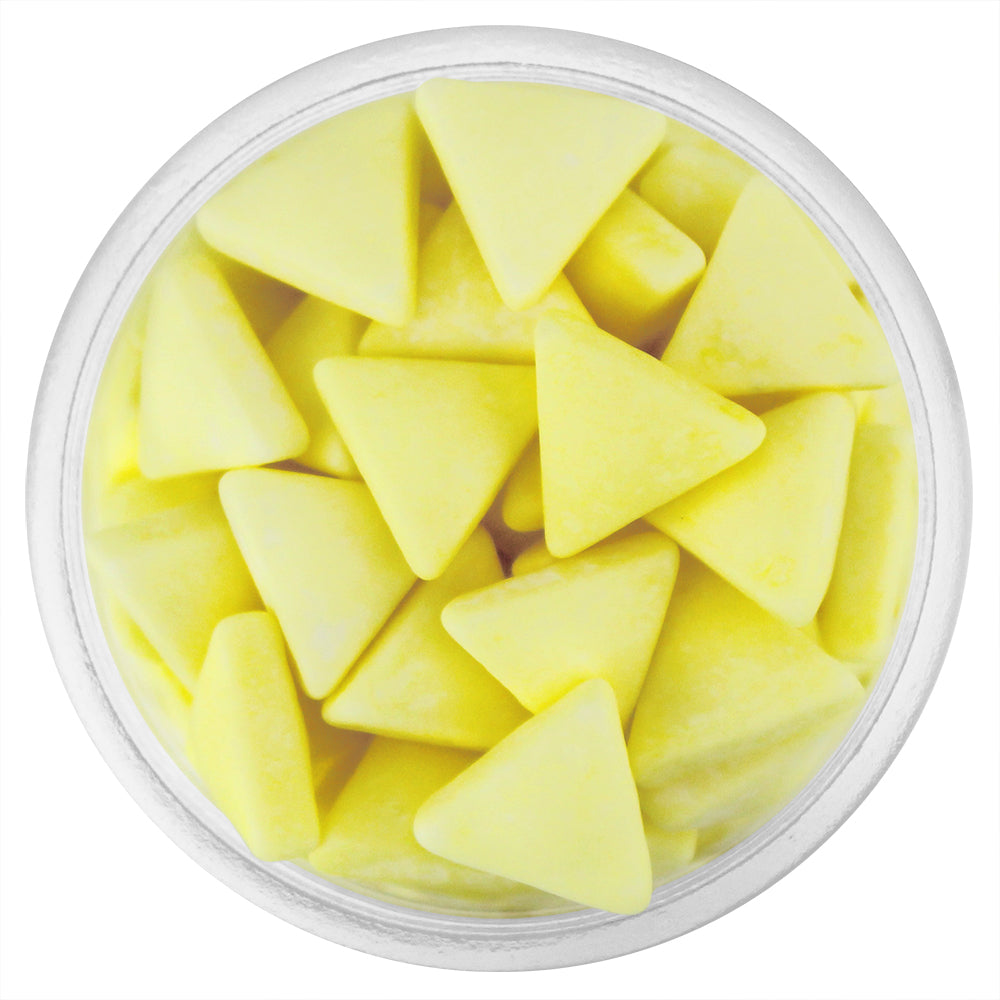 Light Yellow Matte Triangle Candy Sprinkles