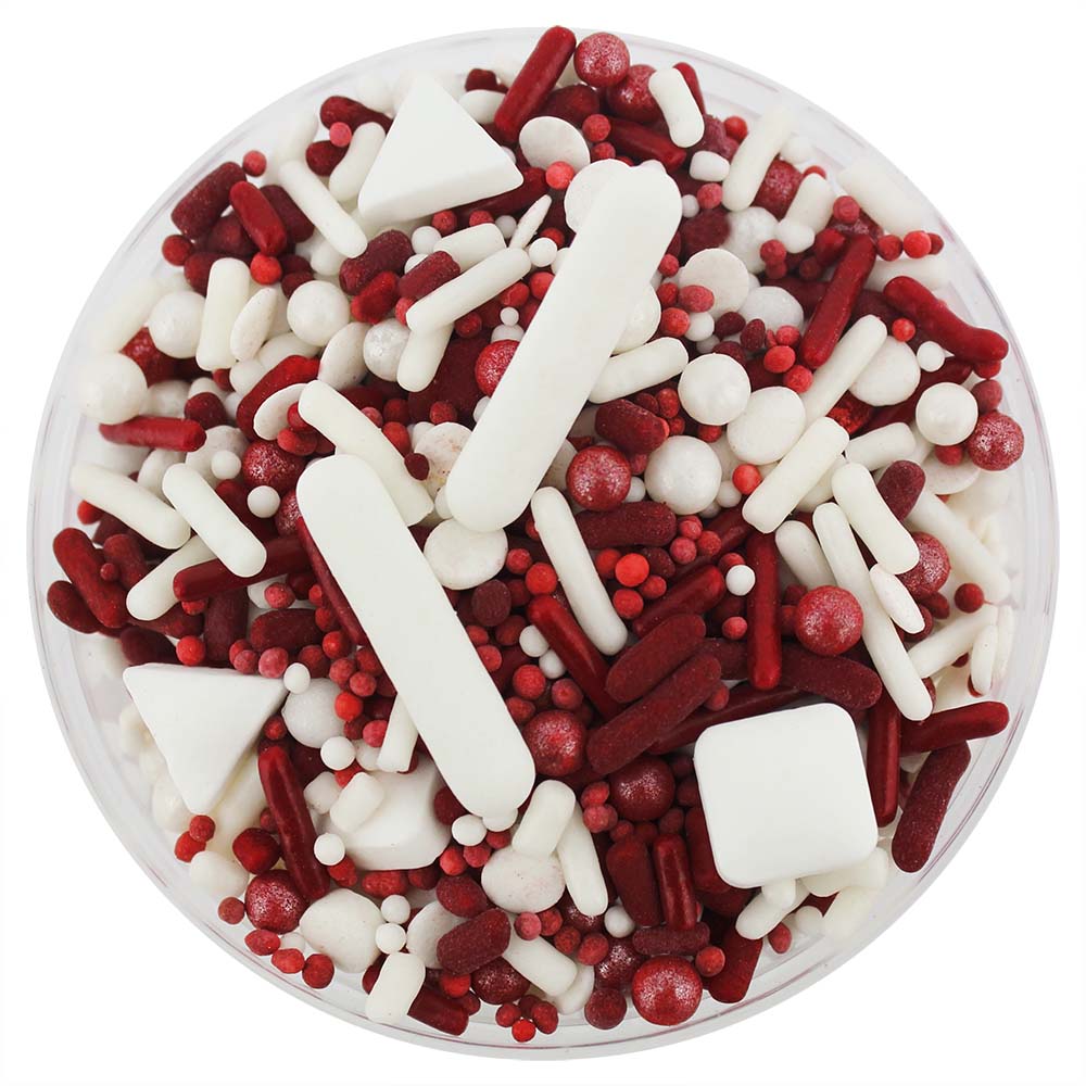 Maroon & White Team Spirit Sprinkle Blend