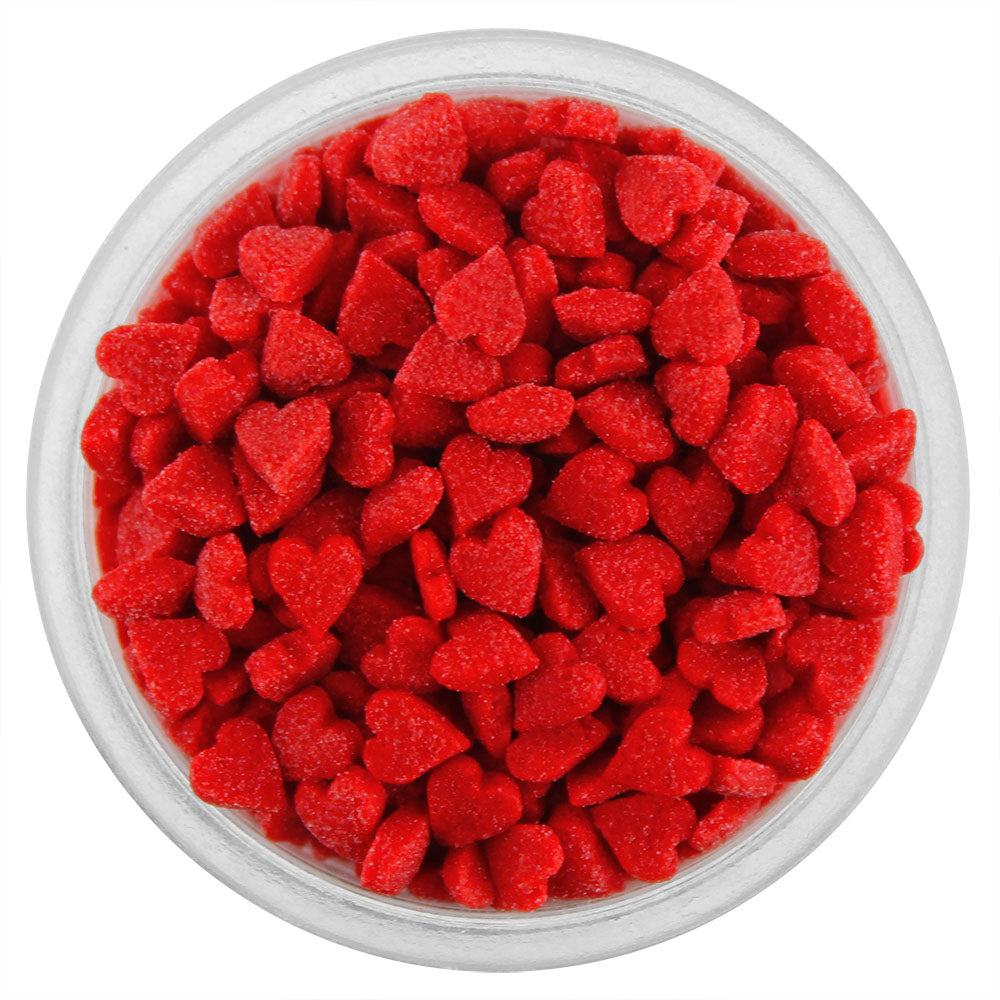 Red Mini Heart Sprinkles