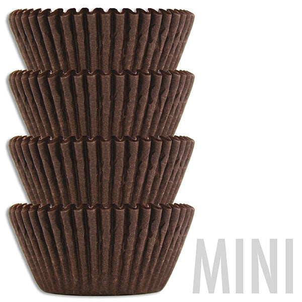 Mini Brown Baking Cups