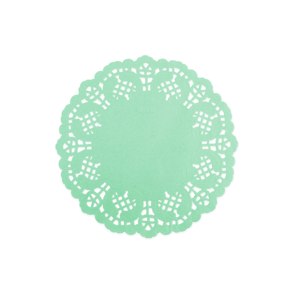 Mint Green Paper Doily 3.5"