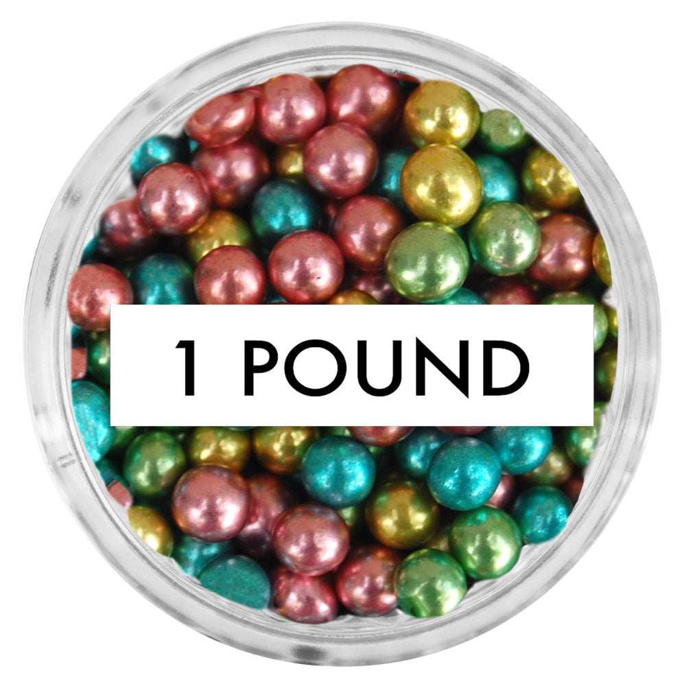 Multicolored Dragees 4MM 1 LB