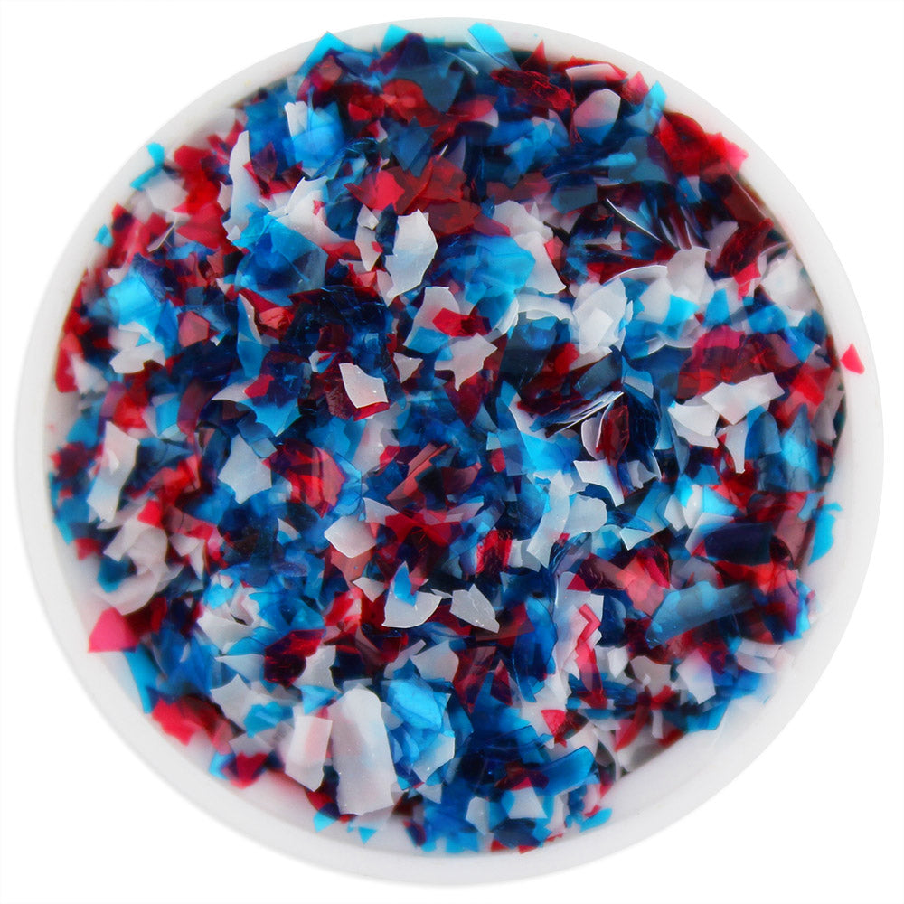 Patriotic Edible Glitter Flakes