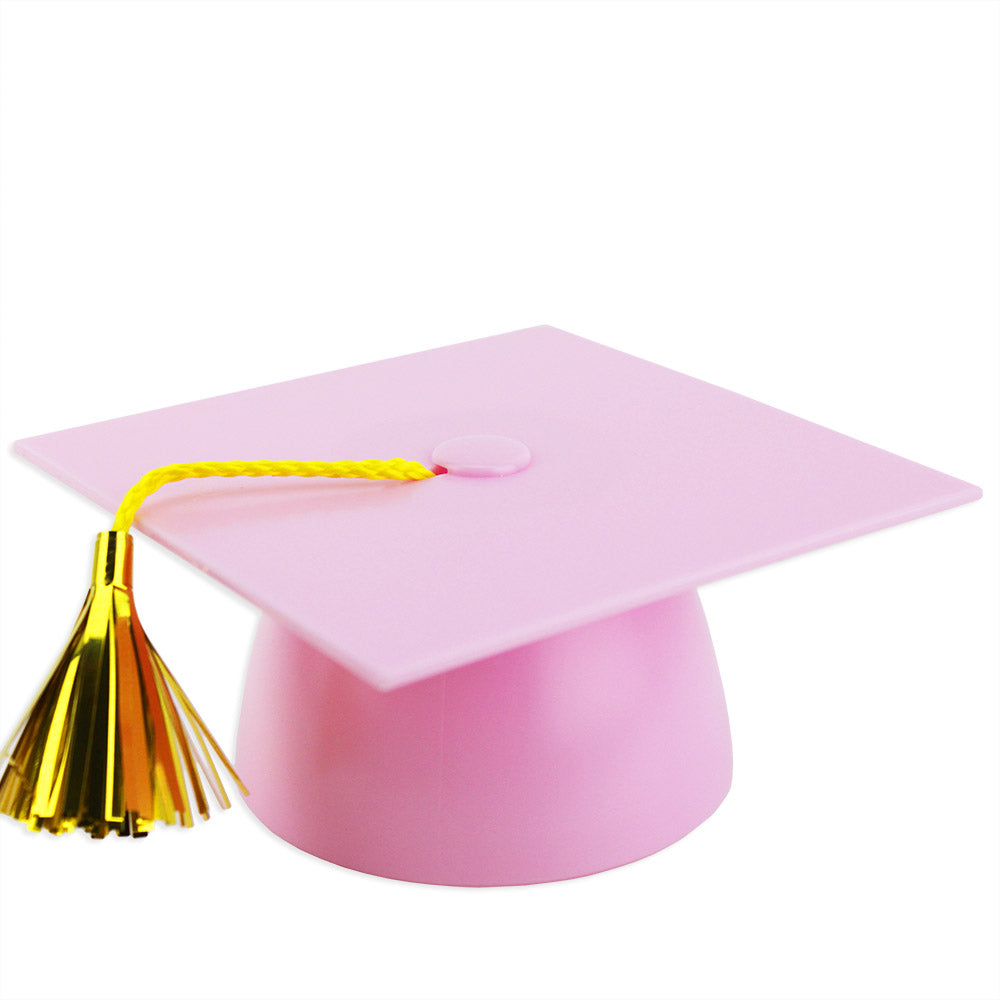 Pink Graduation Cap Cake Topper