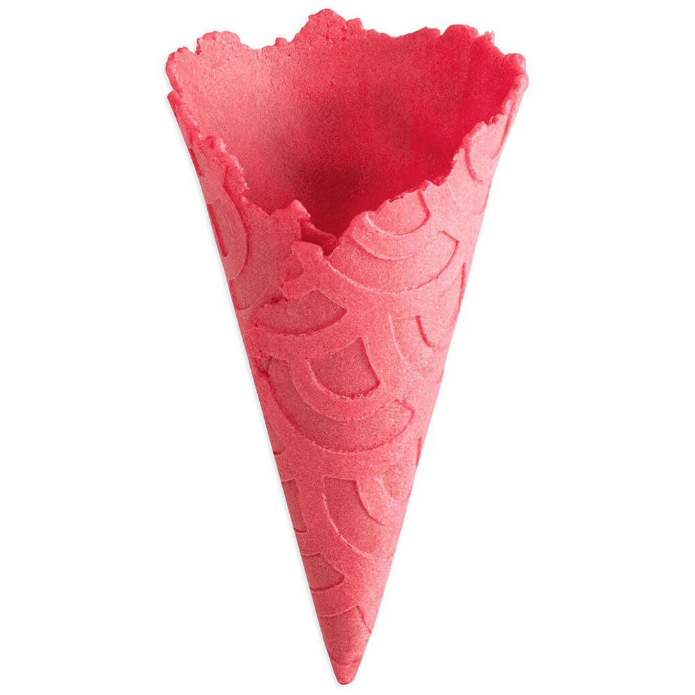 Pink Vanilla Ice Cream Cones