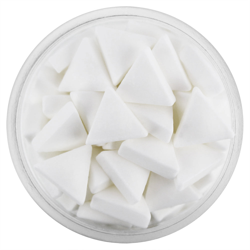 White Matte Triangle Candy Sprinkles