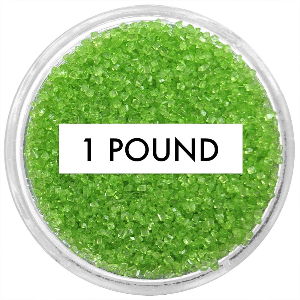 Lime Green Sanding Sugar 1 LB