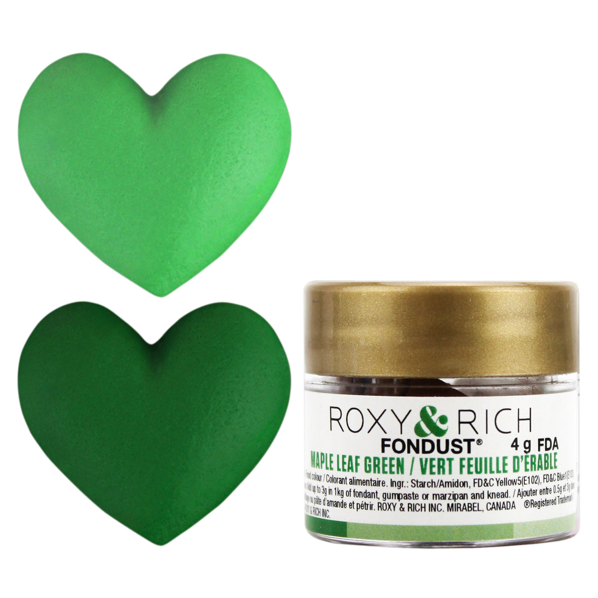 Maple Leaf Green Fondust Food Coloring Powder - Roxy & Rich
