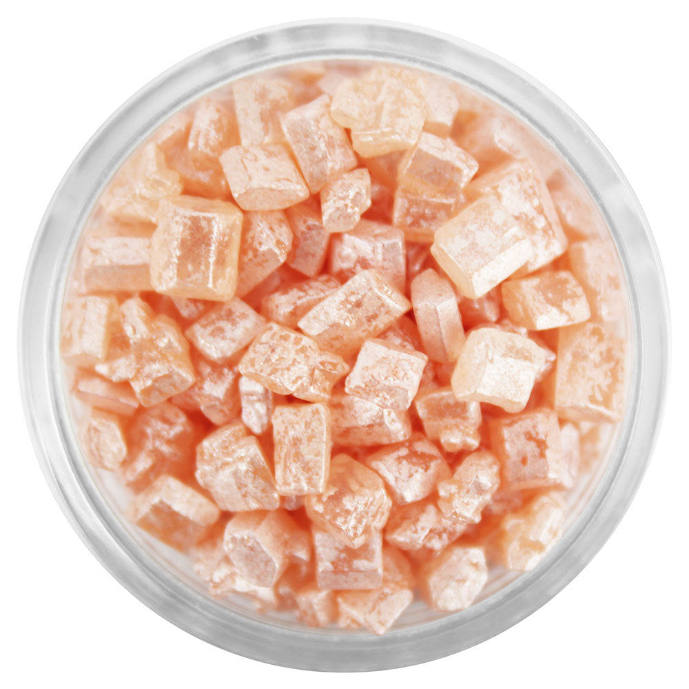 Mini Pearly Champagne Rose Gem Sugar