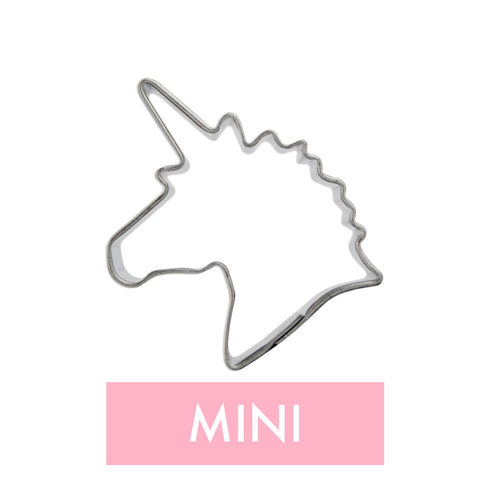Mini Unicorn Head Cookie Cutter