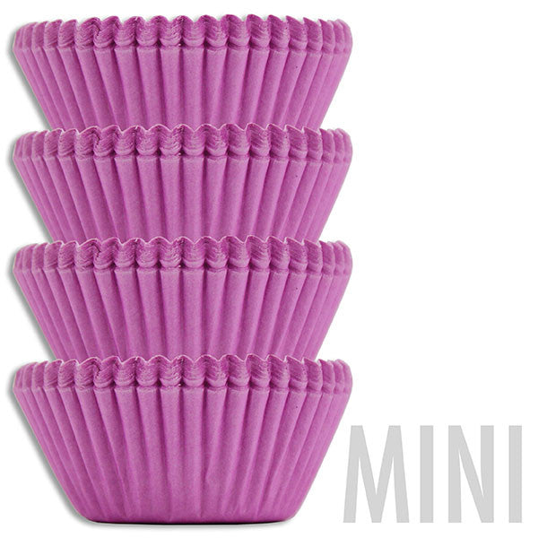 Mini Solid Lavender Baking Cups