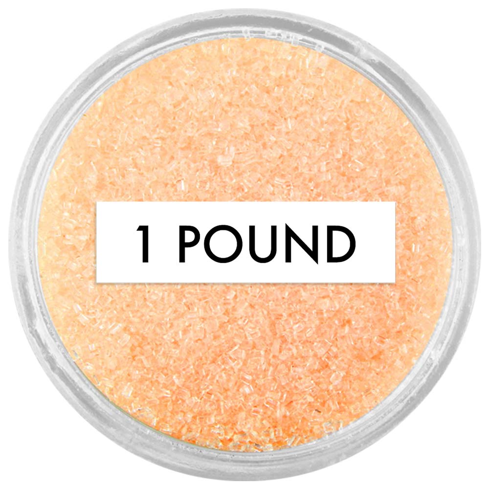 Peach Sanding Sugar 1 LB