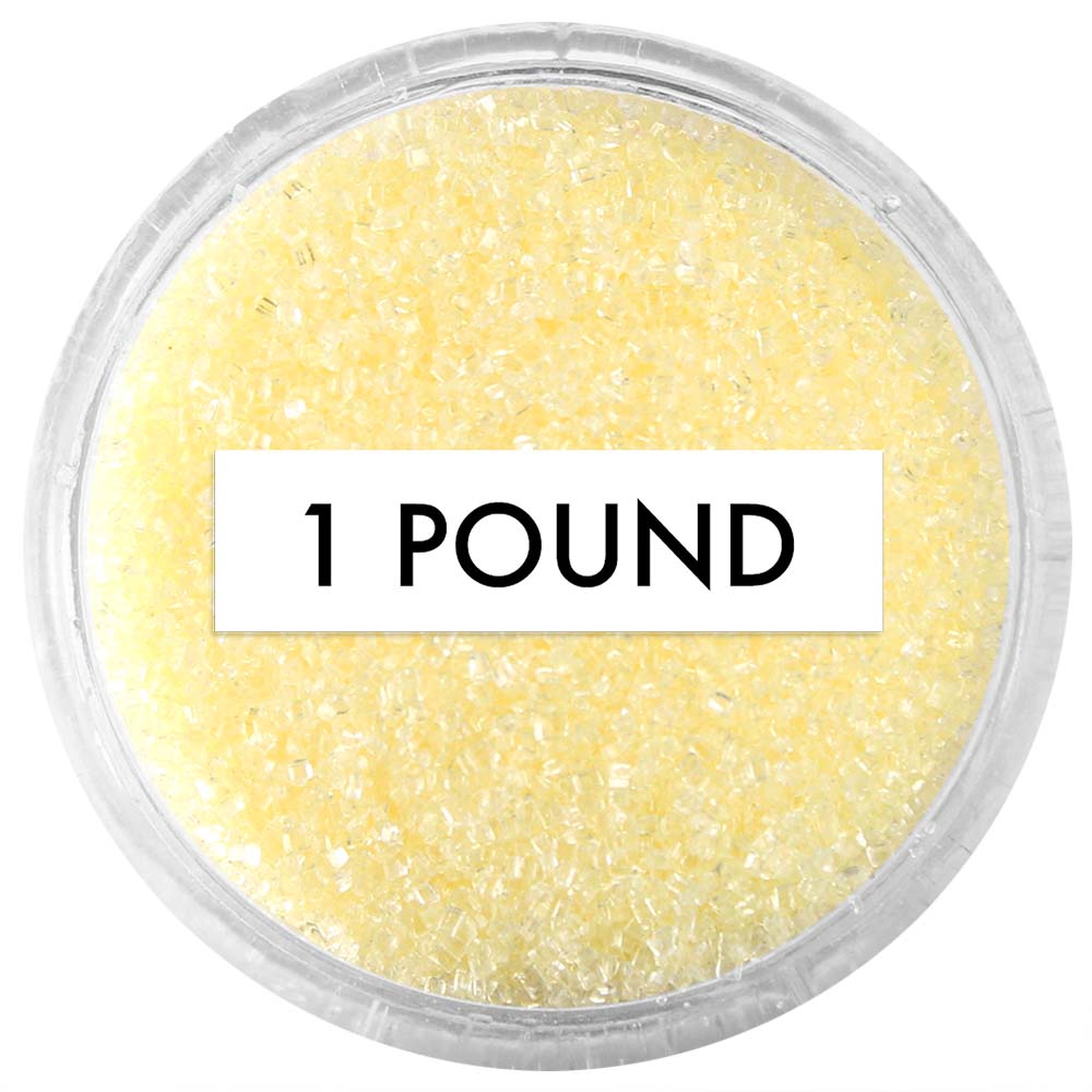 Pastel Yellow Sanding Sugar 1 LB