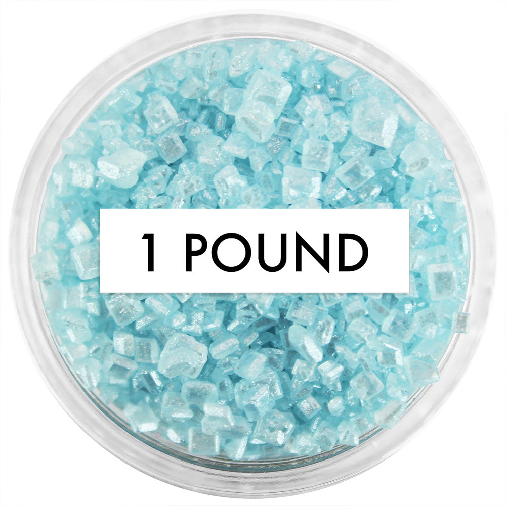 Pearly Light Blue Chunky Sugar 1 LB