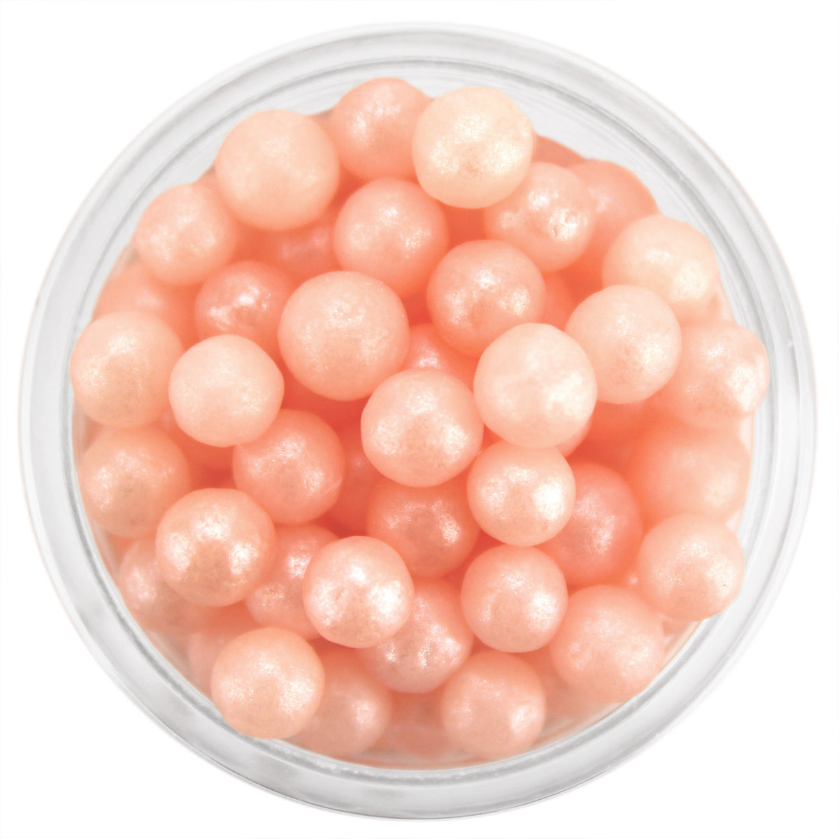 Pearly Light Coral Pink Sugar Pearls 5-6MM