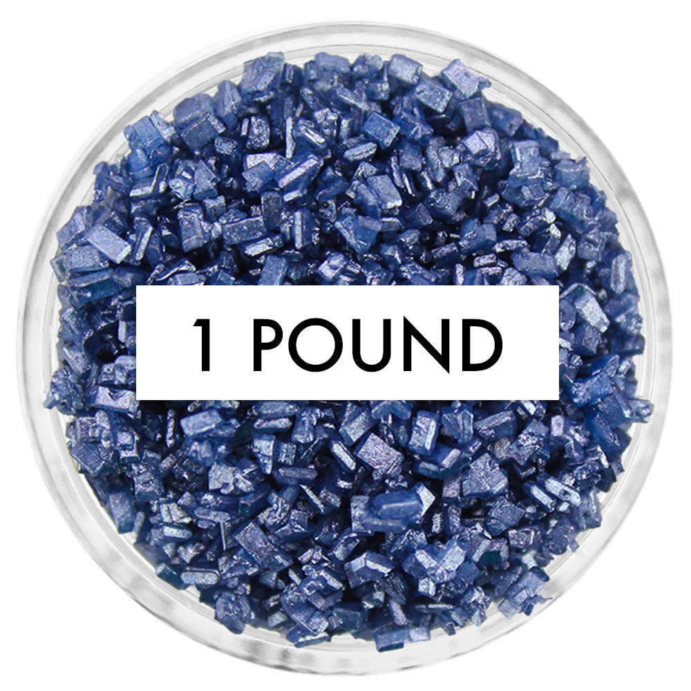 Pearly Navy Blue Chunky Sugar 1 LB