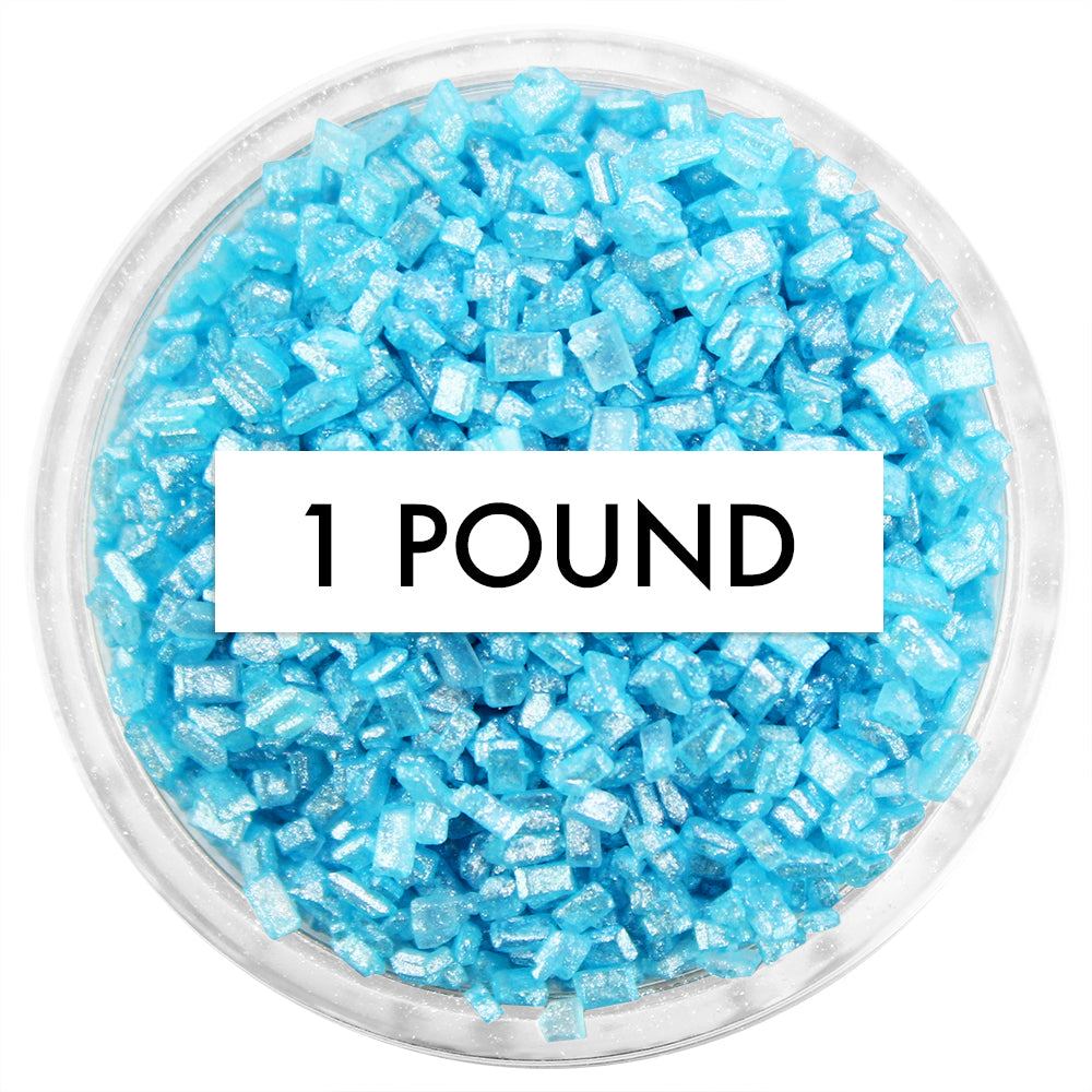 Pearly Sky Blue Chunky Sugar 1 LB