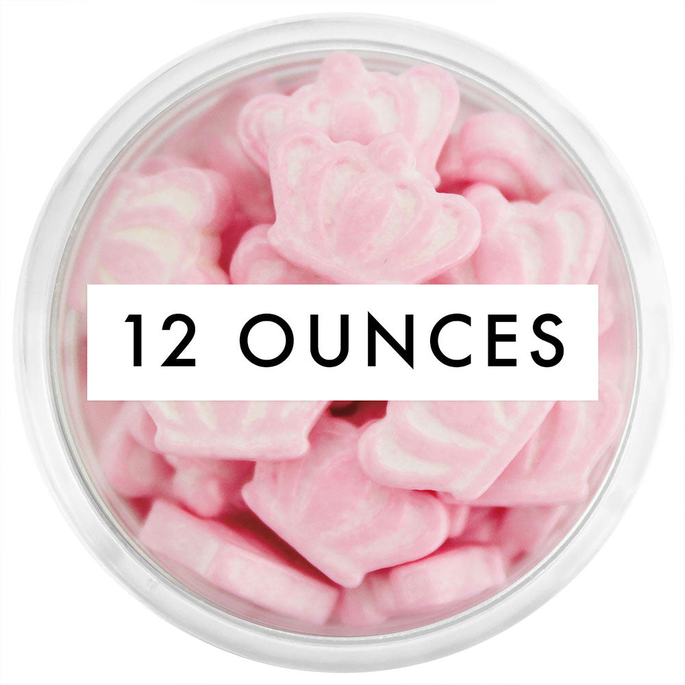 Light Pink Crown Candy Sprinkles 12 OZ