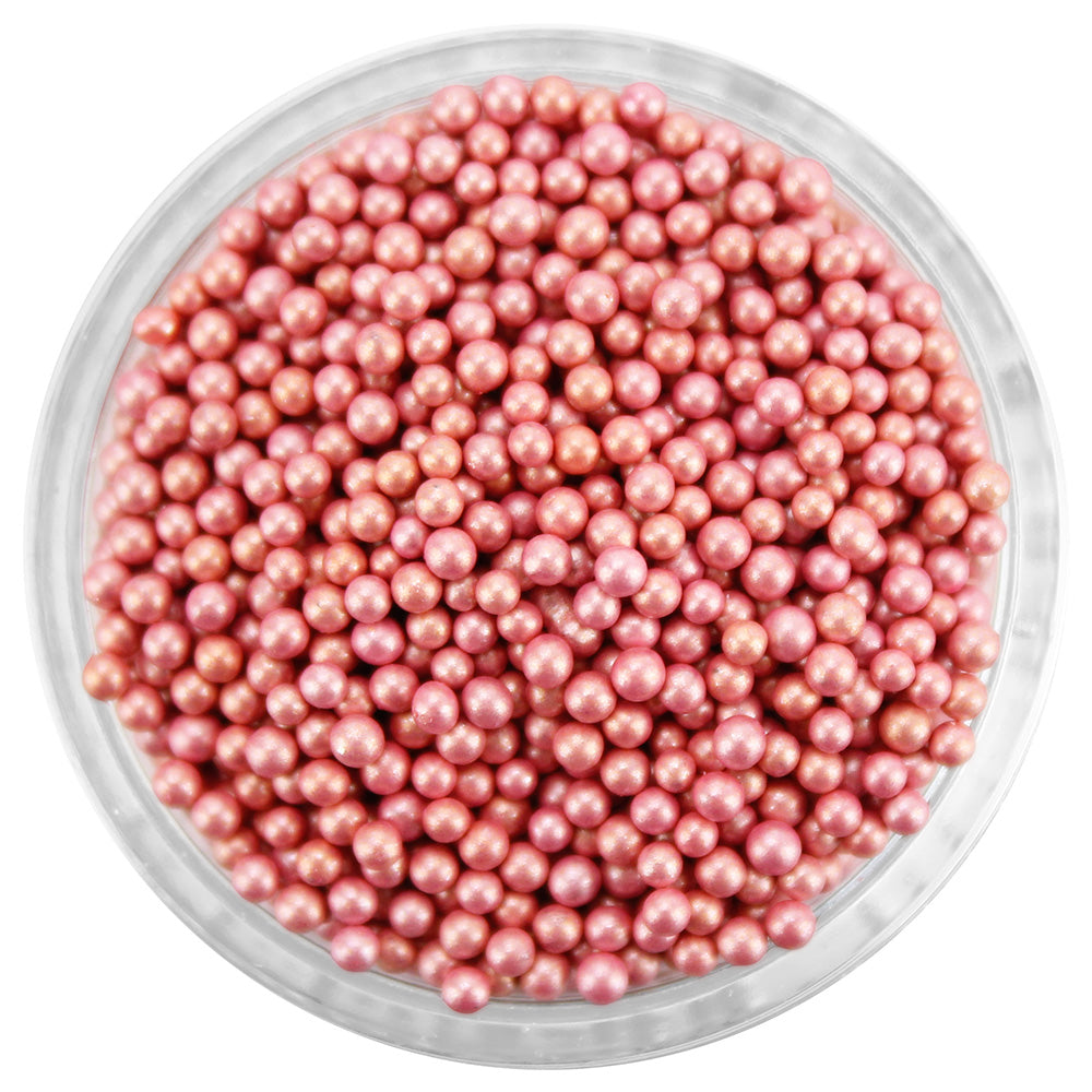 Pearly Rose Gold Nonpareils