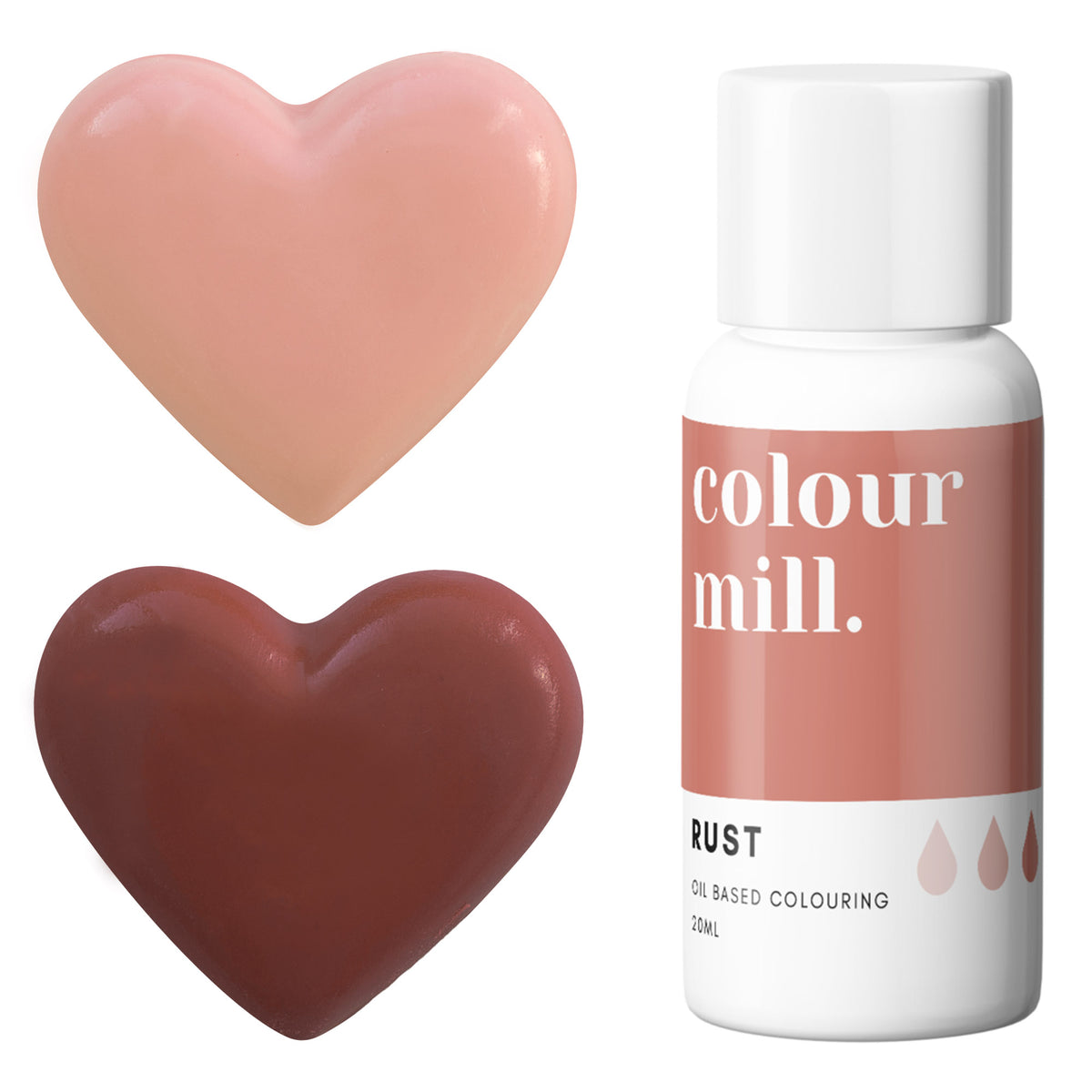 Rust Colour Mill Oil Based Food Coloring