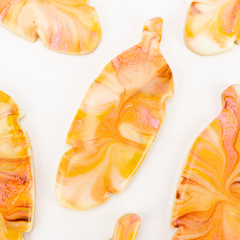 MARBLED FEATHER COOKIES