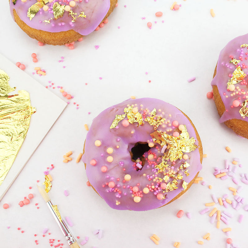 LAVENDER GOLDEN DOUGHNUTS