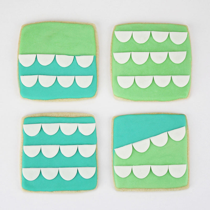 MINTY SCALLOP SQUARE COOKIES