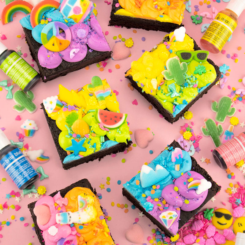 RAINBOW PARTY BROWNIES