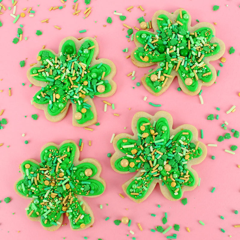 SPRINKLED SHAMROCK COOKIES