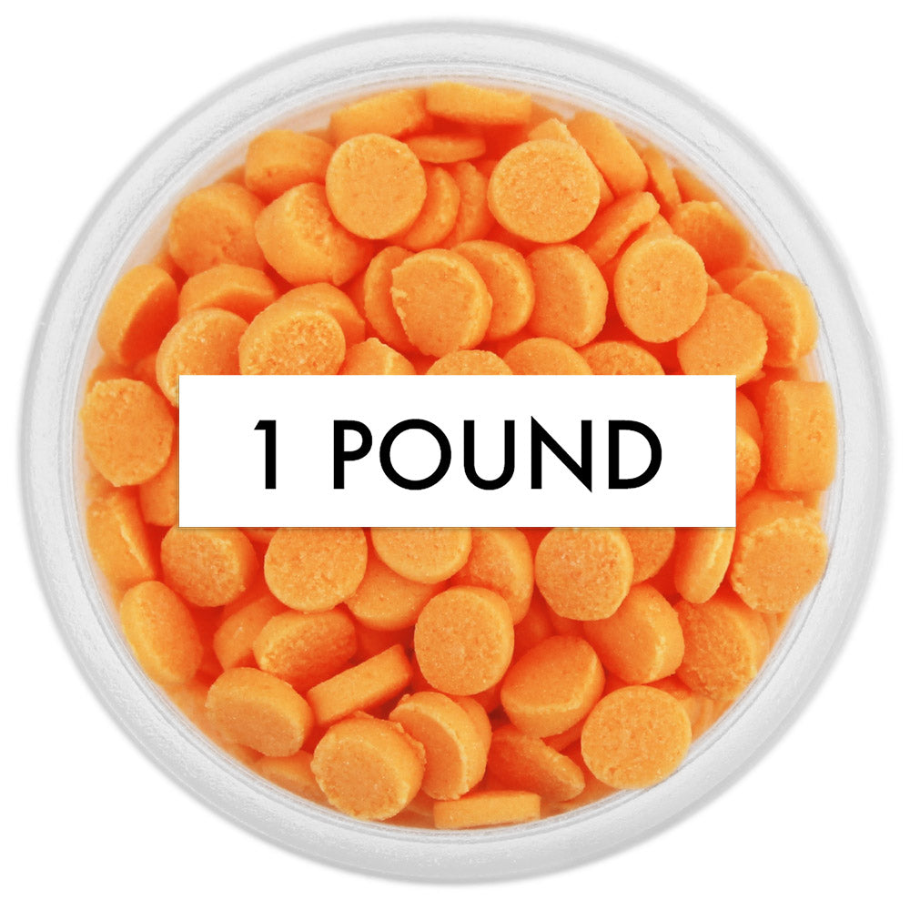 Apricot Orange Confetti Dot Sprinkles 1 LB