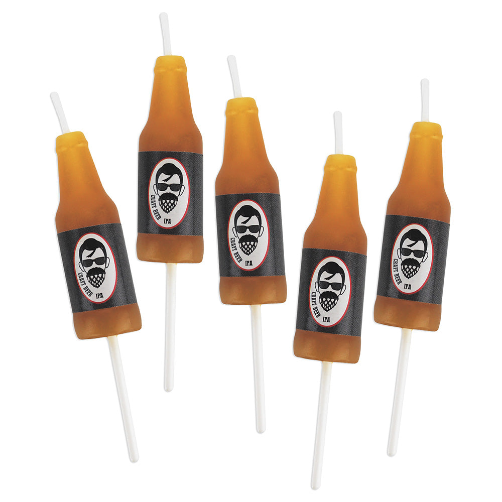 Beer Bottle Birthday Candles