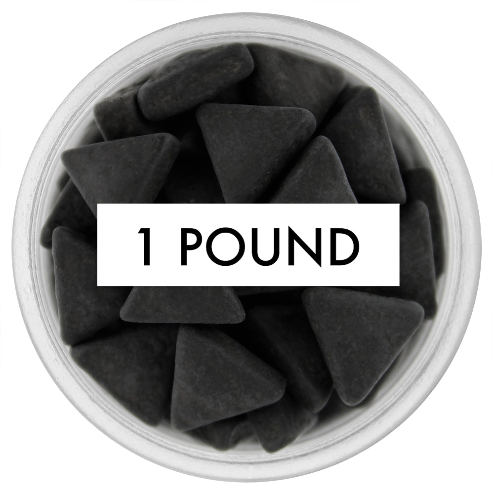 Black Matte Triangle Candy Sprinkles 1 LB