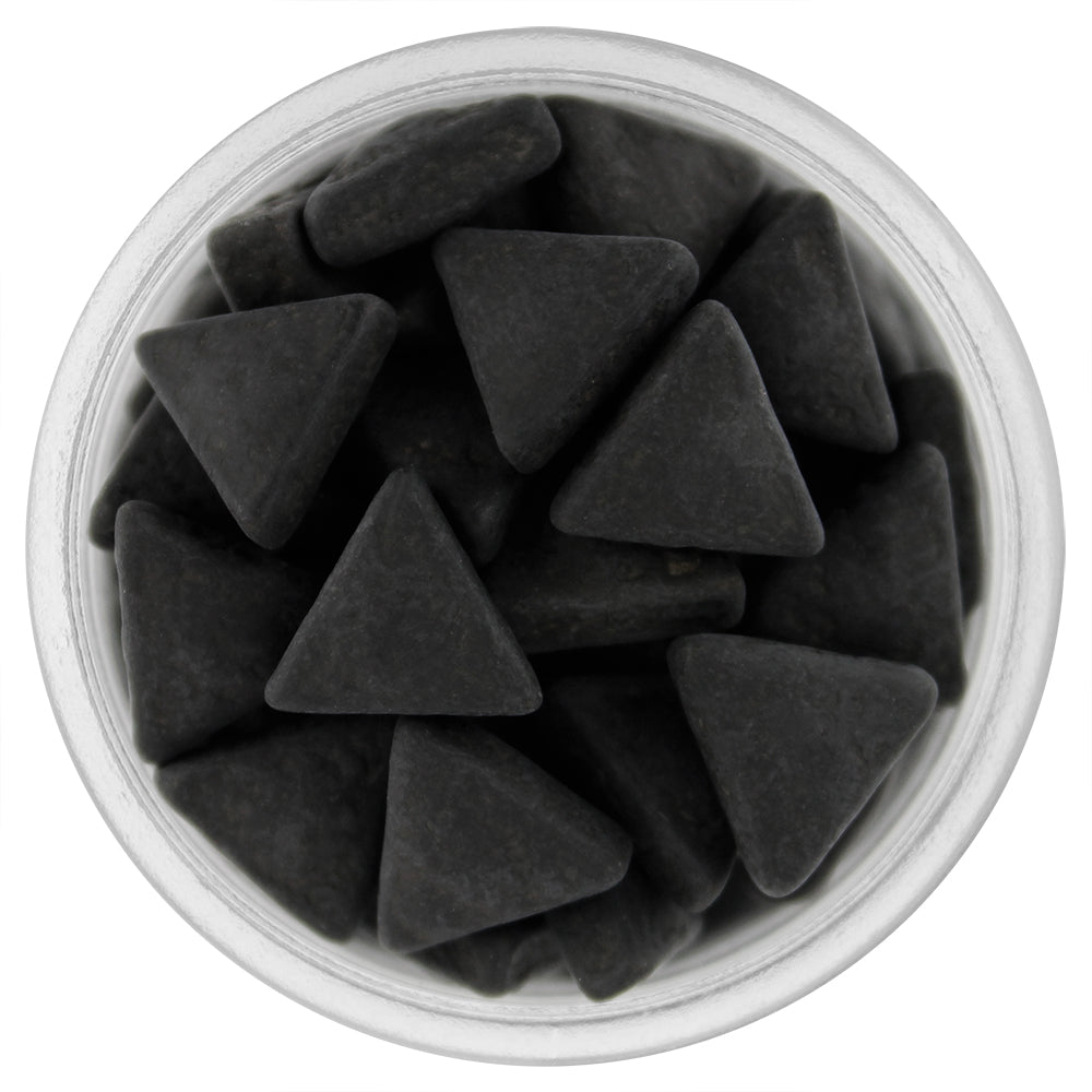 Black Matte Triangle Candy Sprinkles