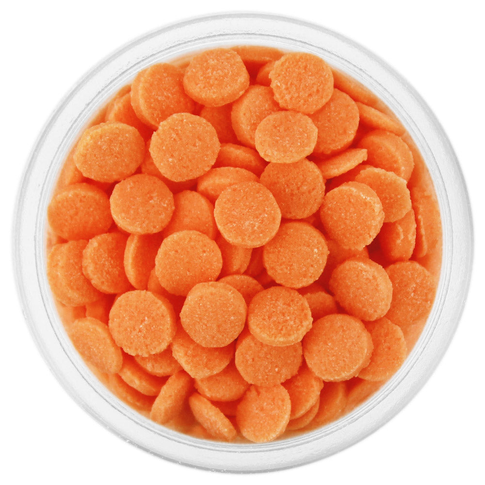 Bright Orange Confetti Dot Sprinkles