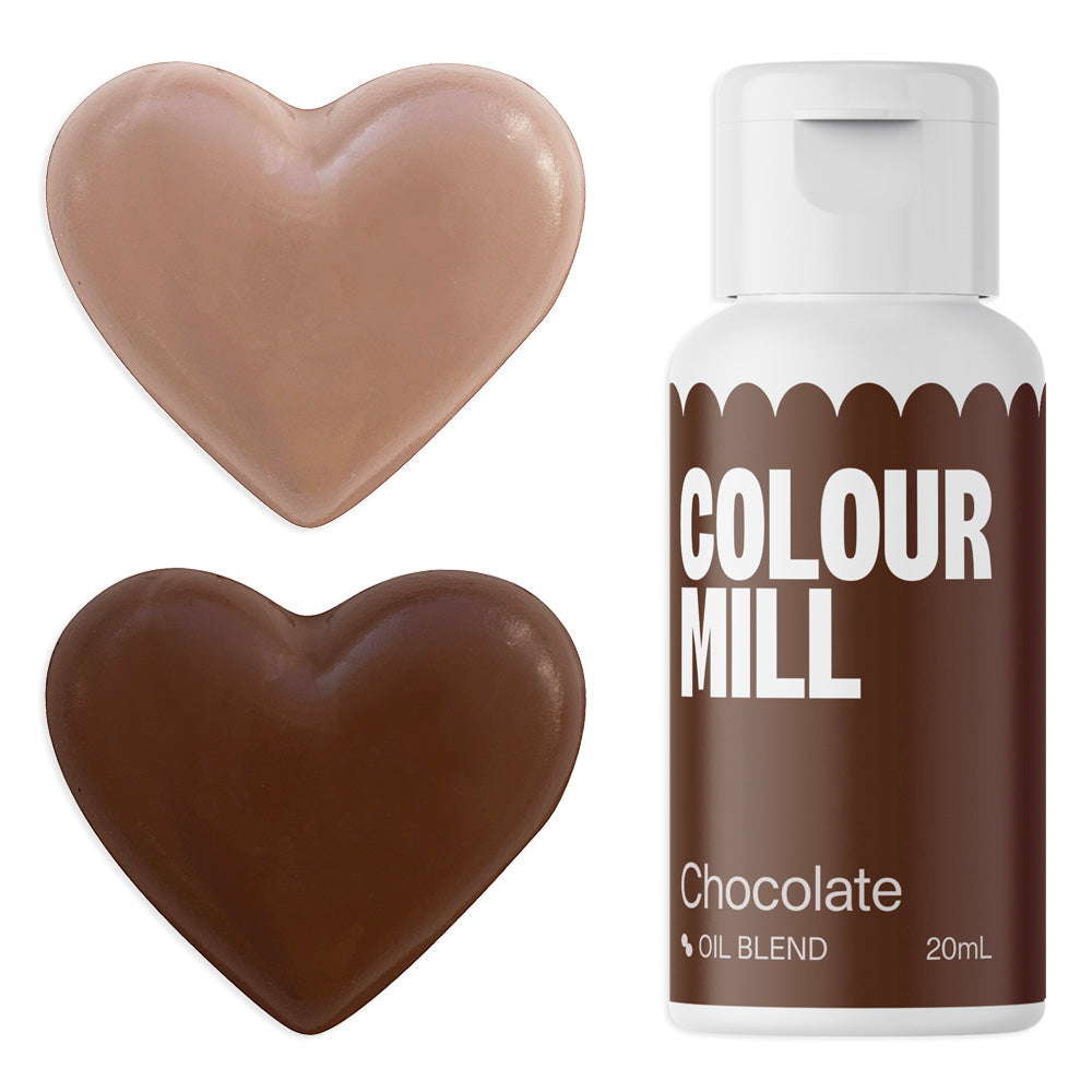 Chocolate Brown Colour Mill Oil Based Food Coloring