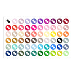 Colour Mill Oil Based Food Coloring Swatch Spots