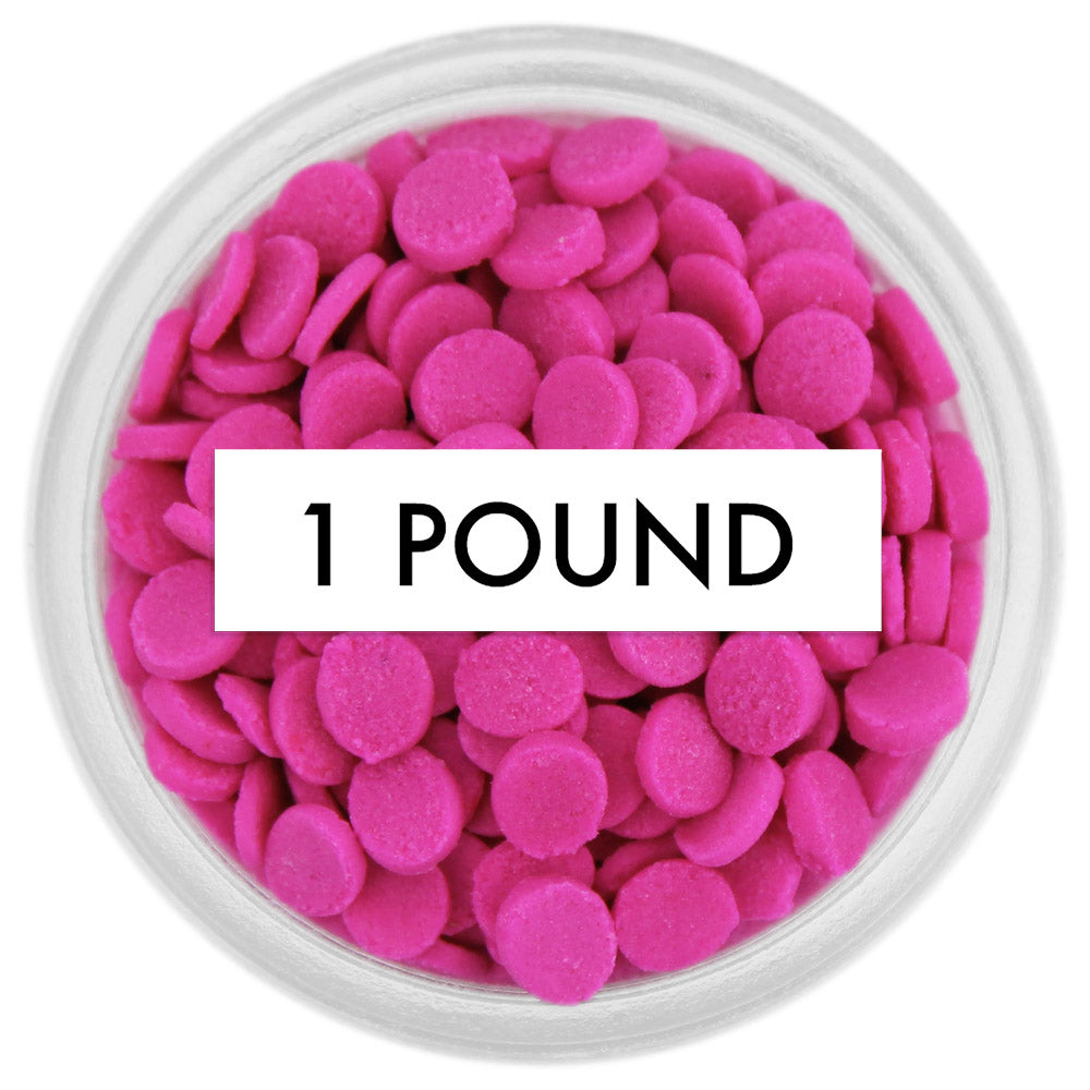 Fuchsia Confetti Dot Sprinkles 1 LB