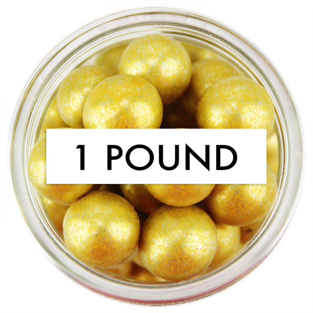 Gold Dragees 10MM 1 LB
