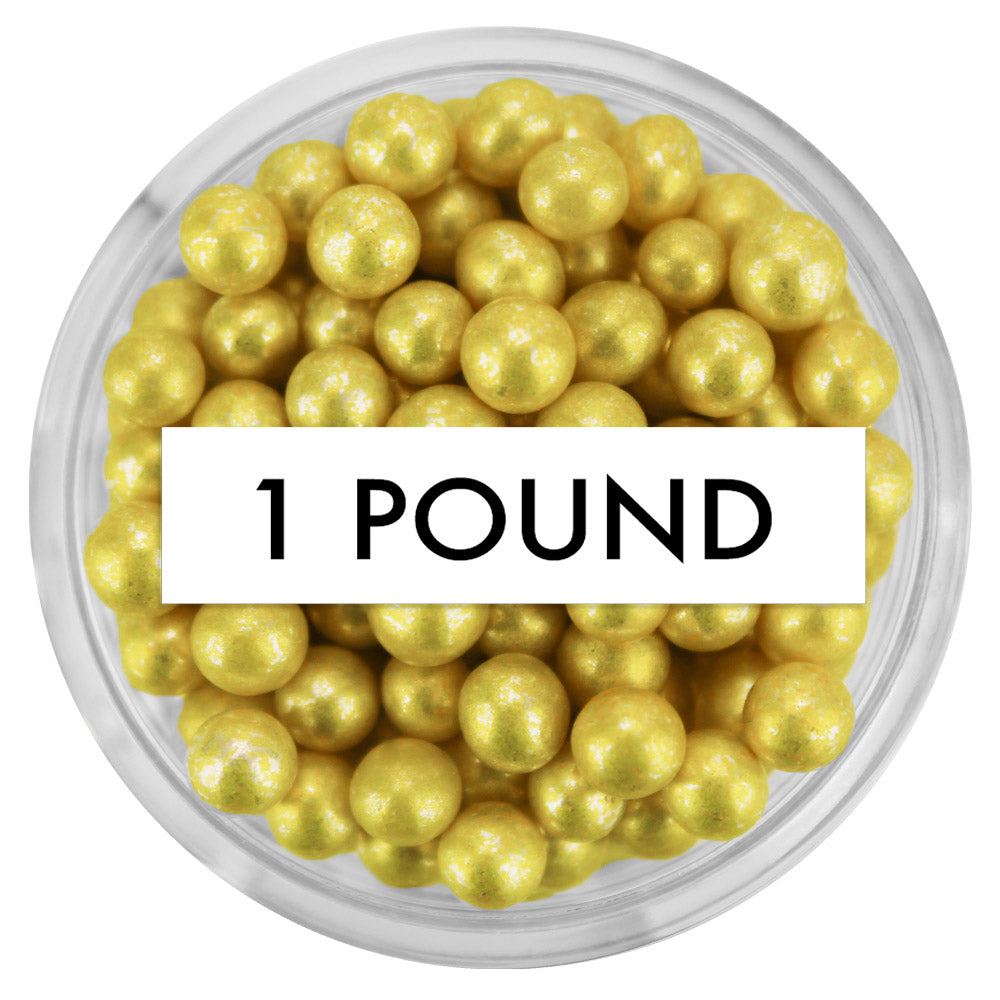 Gold Dragees 4MM 1 LB