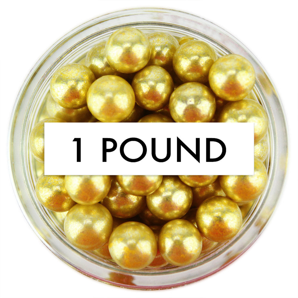 Gold Dragees 6MM 1 LB