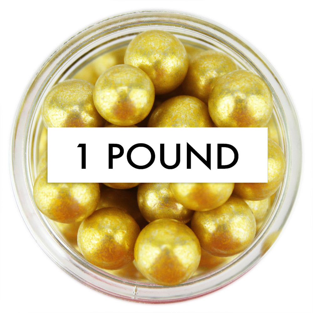 Gold Dragees 8MM 1 LB