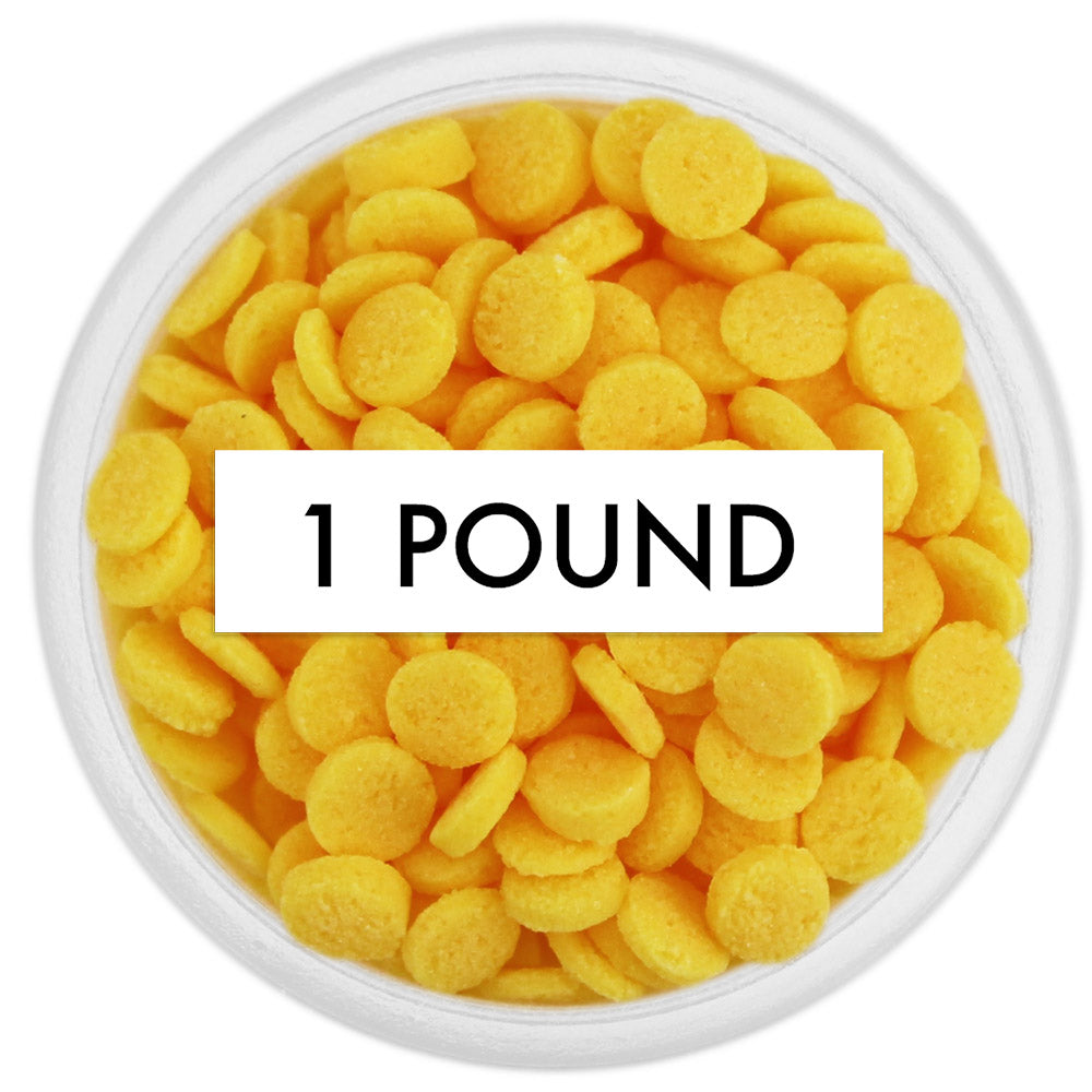 Golden Yellow Confetti Dot Sprinkles 1 LB