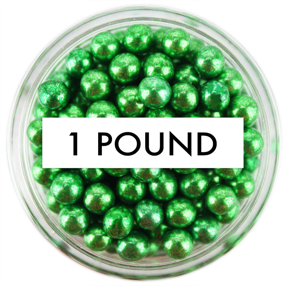 Green Dragees 4MM 1 LB