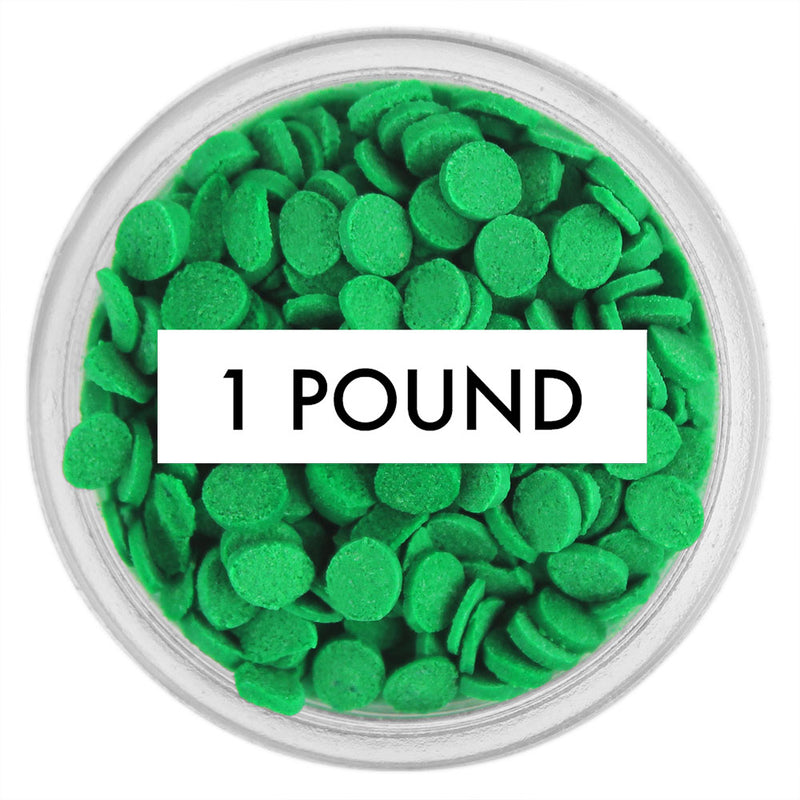 Green Mini Confetti Dot Sprinkles 1 LB