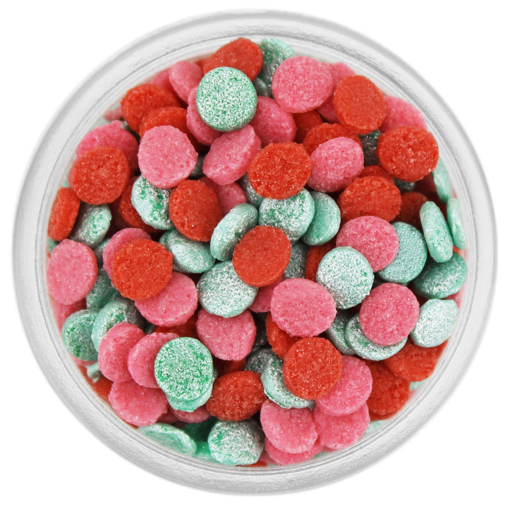 Holly Berry Confetti Dot Sprinkles