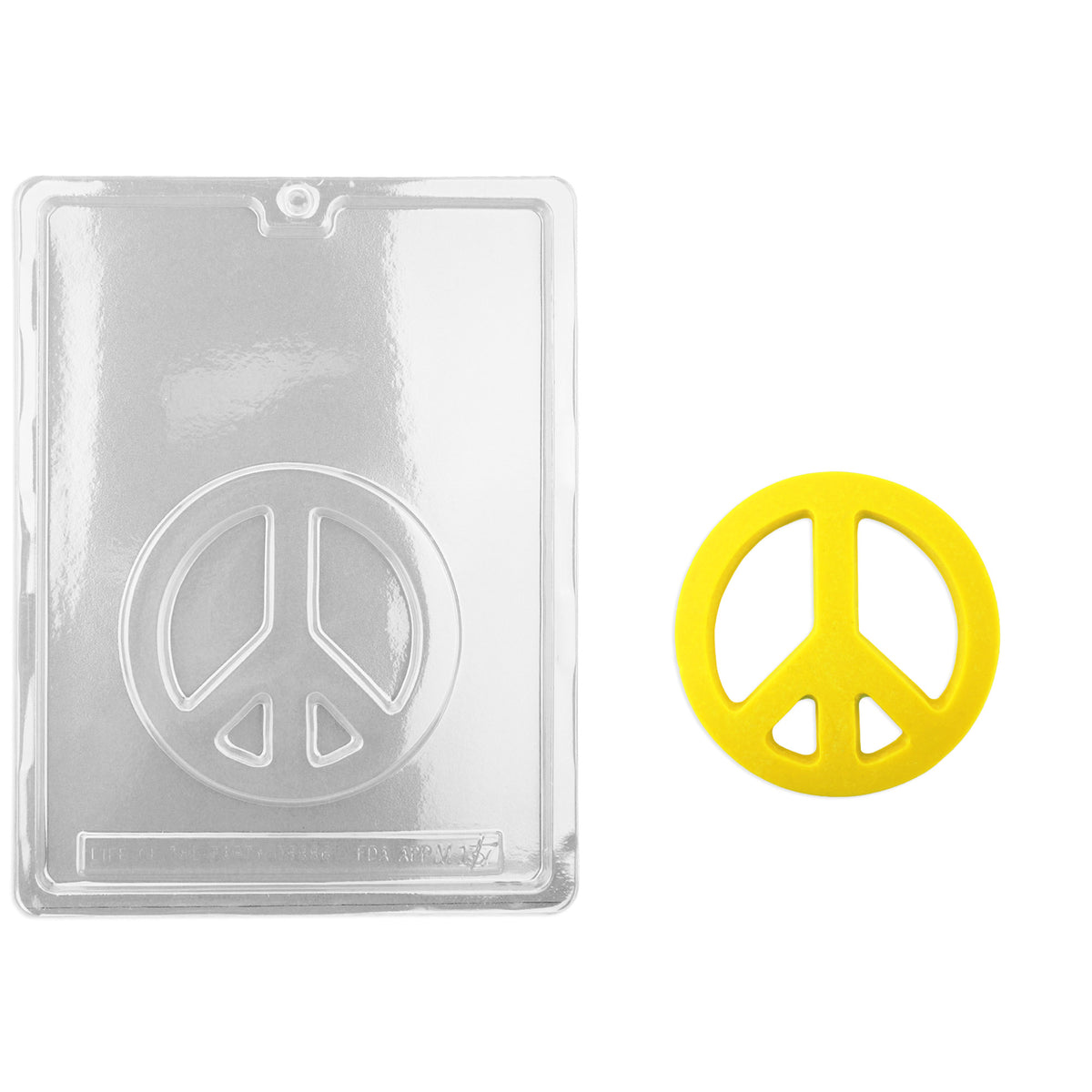 Large Peace Sign Chocolate Mold